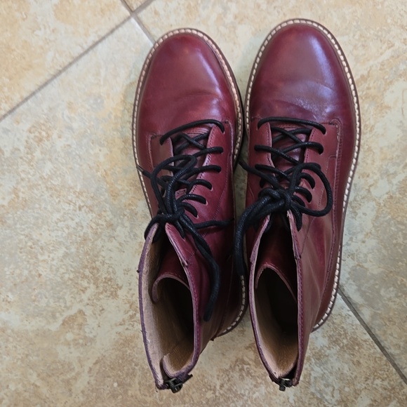 Madewell The Citywalk Lugsole Leather Lace-up Boot EUC - Picture 8 of 11